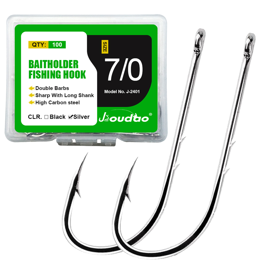Fishing Hook Offset - Fishing Hooks 100Pcs Baitholder Bait Hook