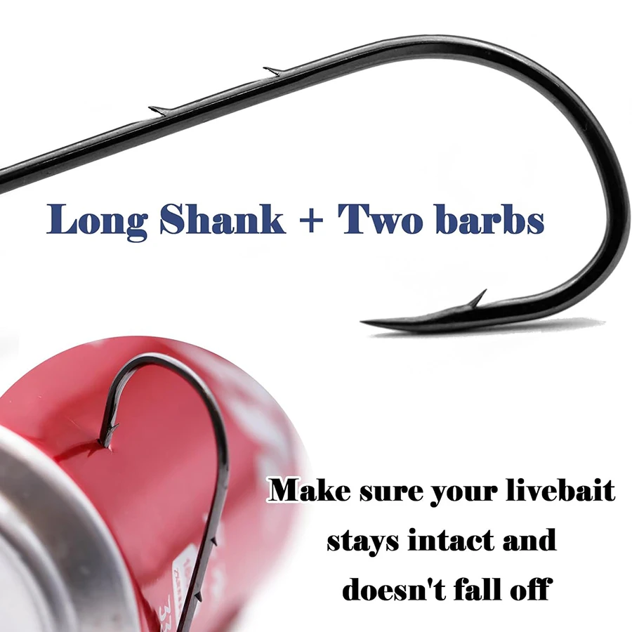 Fishing Hooks 100Pcs Baitholde - Fishing Hook Offset review and price