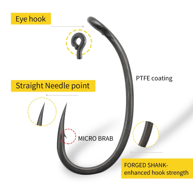10pcs Carp Fishing Hook Curved - Fishing Hook Assortment review and price